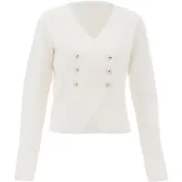 NAEMI Cardigan blanc cassé