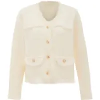 NAEMI Cardigan blanc cassé