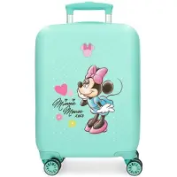 Disney unisex. 4231342 Valise cabine Minnie imagine rigide 50 cm turquoise (OSFA), ABS/Polycarbonate