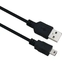 Helos 288315, 2 m, USB A, Mini-USB B, USB 2.0, 0,48 Gbit/s, Noir