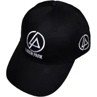 Linkin Park Unisexe, Casquette, Concentric Side Logo Baseball Cap, Noir, (Taille unique)