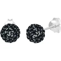 Elli Boucles d'oreilles noir / argent
