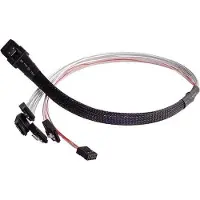 Silverstone SST-CPS03 Câble Mini-SAS vers SATA (50 cm, Mini-SAS, SATA)