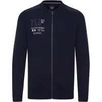 FQ1924 Vestes en maille 'Erland' bleu marine / blanc