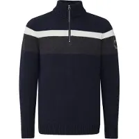 FQ1924 Pull-over 'EDVIN' bleu marine / blanc