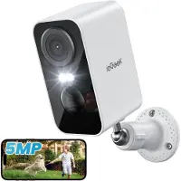 Zree ieGeek Caméra de surveillance 2K avec PTZ pour la surveillance extérieure, Caméra IP avec PIR, Caméra dôme WiFi avec vision nocturne en couleur, audio bidirectionnel