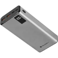 GoGen PB200008S 20000 mAh Powerbank Argent (20000 mAh), Chargeur de secours, Argent