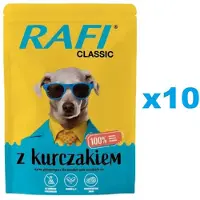 Rafi Classic Mélange de saveurs nourriture humide au poulet et au bœuf pour chiens 20x400g