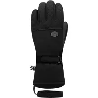 Racer - Gants de ski en Primaloft - G Snow 5 Black pour Femme en Cuir - Taille 7 - Noir
