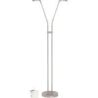 Highlight Lampe de lecture design Palma nickel Ø 25cm double