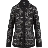 Urban Classics Lace Long Sleeve Blouse Noir 4XL Femme
