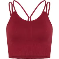 Born Living Yoga Kamay Seamless Medium Impact Sports Bra Rouge S Femme