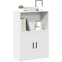 vidaXL Bibliothèque blanc 60x24x85 cm bois d'ingénierie