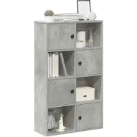 vidaXL Bibliothèque gris béton 60x24x101,5 cm bois d'ingénierie