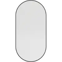 Haceka Deco miroir – forme de pilule – 40 x 80 cm – Noir mat 2015966