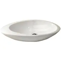 Hak GOCCE lavabo à poser 74x42cm, blanc