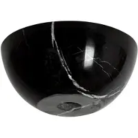 Plieger Mini Round Wax Plum - 26x26x12cm - Marmorschwarz