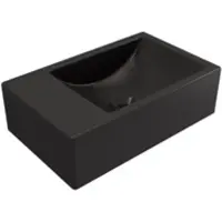 Plieger Houston Fontein rechts ohne Loch 37x23cm Matt Black (271095) (230 mm, 370 mm)