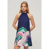 Superdry Printed Sleeveless Short Dress Multicolore XS Femme