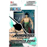 Bandai Figurine de héros d'anime - - One Piece Zoro Style 3 épées 17 cm - 16 points d'articulation