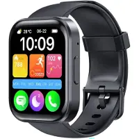 Oukitel Bt103 1.91 Bluetooth 5.2 Smartwatch Schwarz Schwarz One Size