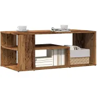 vidaXL Table basse imitation vieux bois 100x50x40 cm Bois composite