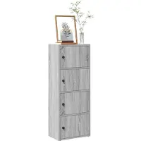 vidaXL Bibliothèque sonoma gris 40x24x102 cm bois d'ingénierie
