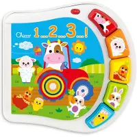 Chicco The Book Of Granja Animals Bleu Enfants