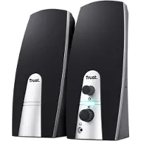 Trust 24660 speaker set 5 W PC/Laptop Black, Metallic 2.0 channels