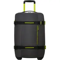 American Tourister sac de voyage trolley Urban Track Duffle / WH Coated Black / Lime noir 55cm
