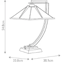 QUOIZEL Lampe de table Pomeroy (E27)