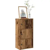 vidaXL Bibliothèque vieux bois 40x24x77 cm bois d'ingénierie