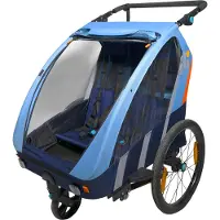 Bellelli Trailblazer Stroller Bike Trailer Bleu Max 60 kg Garçon