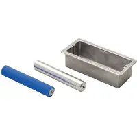 Snoli B.s.itub Complete Rubber Roller Aluminium Roller Set Argenté