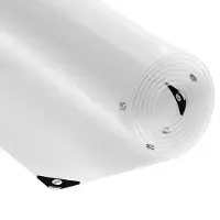 vidaXL Bâche transparente avec œillets 4x8 m PVC
