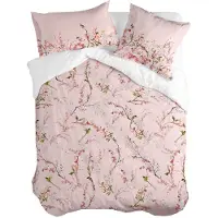 Happy Friday Housse de couette Chinoiserie rose Multicolore 220 x 220 cm