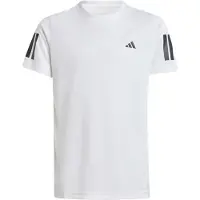 Adidas Club 3 Stripes Short Sleeve T-shirt Blanc 7-8 Years Garçon