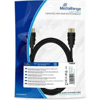 MediaRange HDMI (type A) — HDMI (type A) (2 m), Câble vidéo, Noir
