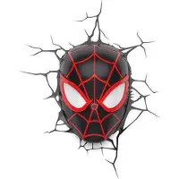 Marvel Spiderman Marvel 3d Led Light Miles Morales Face 3d Multicolore