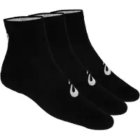 Asics unisex. 155205 Lot de 3 chaussettes noires (43/46), Casuel, Homewear, Sport, Coton