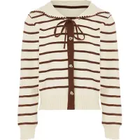 NAEMI Cardigan crème / marron