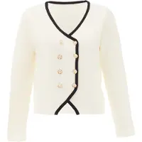 NAEMI Cardigan or / blanc