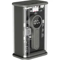 Gembird Power Bank Quick Charge 3.0 | PB09-TQC3-01 | 9000 mAh | Transparent | Noir