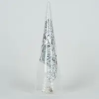 Bizzotto Décorations de noël PINO VT YANA TRASP-ARG C-LED - Blanc - Unique
