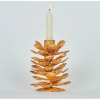 Bizzotto Décorations de noël P.CANDELA 1P PINEAL ORO H10 - Doré - Unique