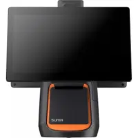 Sunmi T2s EN (15in, 4GB+64GB, WIFI, adaptateur EU), Lecteur de codes barres, Orange, Noir