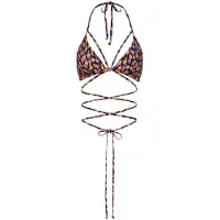 LASCANA Hauts de bikini 'Lavista' violet / orange / noir