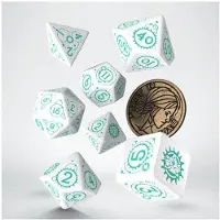 Q-workshop The Witcher Set Ciri The Law Of Surprise Dices 7 Units Argenté