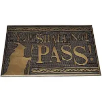 The Lord Of The Rings Doormat The Lord Of The Rings Youy Shall Not Pass Marron
