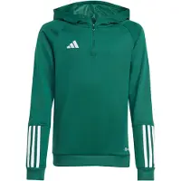 Adidas Garçons, Pull-over, Tiro 23 Competition 1/4 Zip Sweat à capuche Enfants, Vert, (140)